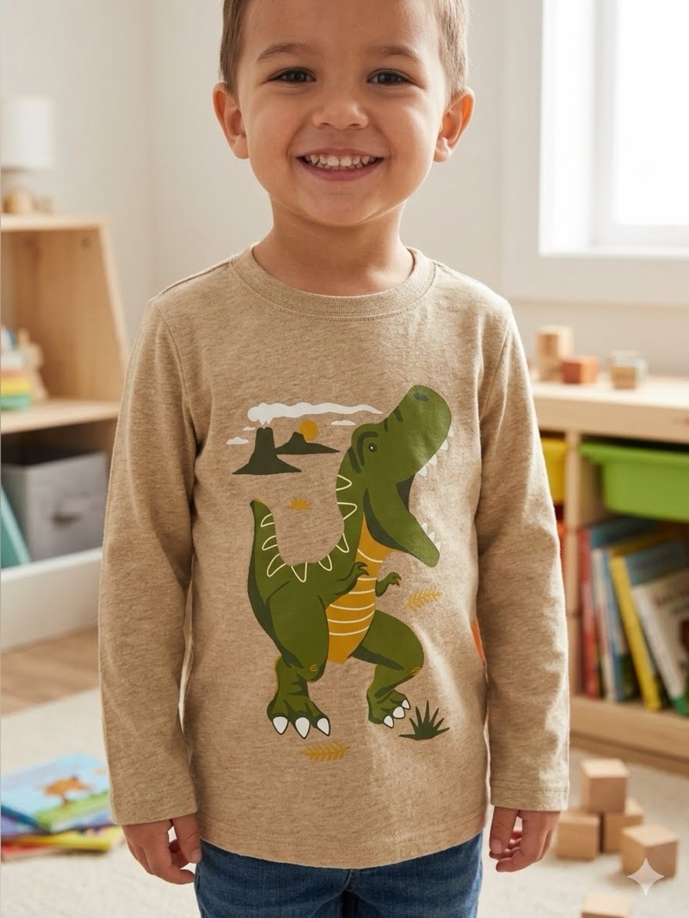 The Children’s Place Dinosaur Long Sleeve Shirt - 3T